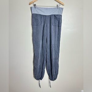 lululemon athletica Heather Light Gray Waistband Slate Blue Jogger Pants